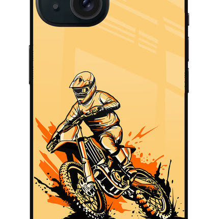Off-Road Fury iPhone 15 Plus Glass Case Back Cover by Casekaro