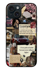 Taurus Zodiac iPhone 15 Plus Glass Case
