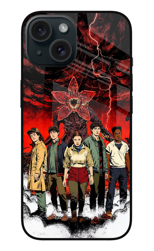 Ordinary Things Characters iPhone 15 Plus Glass Case