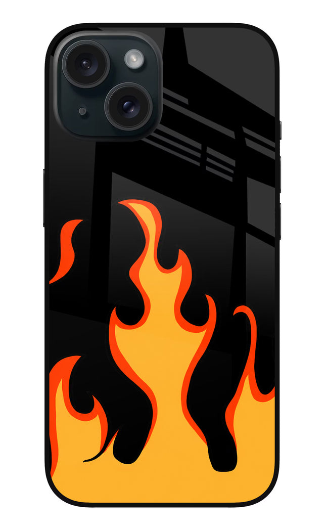 Fired Up – Black iPhone 15 Plus Glass Case