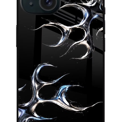 Chrome Tribal iPhone 15 Plus Glass Case