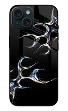 Chrome Tribal iPhone 15 Plus Glass Case