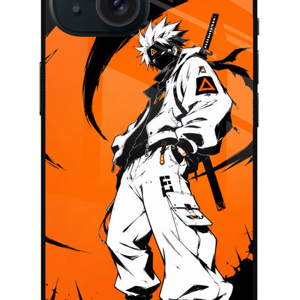 Street Samurai  iPhone 15 Plus Glass Case Back Cover by Casekaro