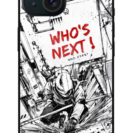 Who's Next iPhone 15 Plus Glass Case Back Cover by Casekaro