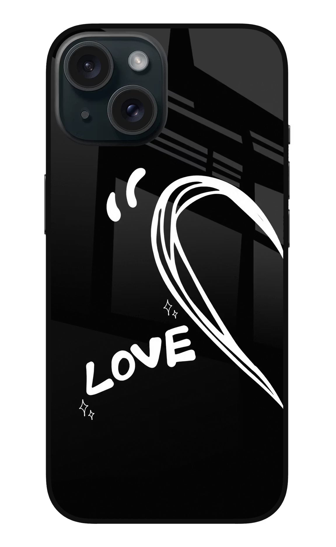 Love Line iPhone 15 Plus Glass Case