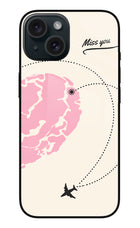 Miss Orbit iPhone 15 Plus Glass Case Back Cover by Casekaro