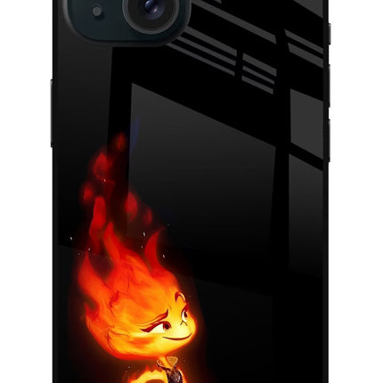Ember Flame iPhone 15 Plus Glass Case