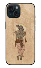 Krishna iPhone 15 Plus Glass Case Back Cover by Casekaro
