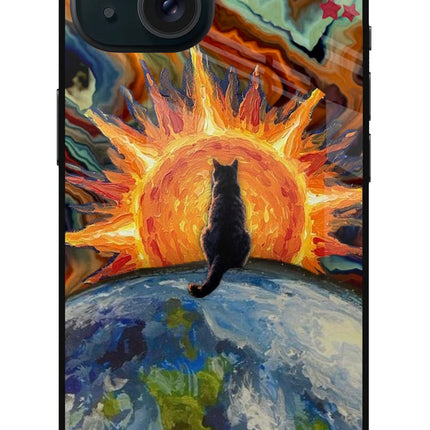 Sunrise Beyond iPhone 15 Plus Glass Case Back Cover by Casekaro