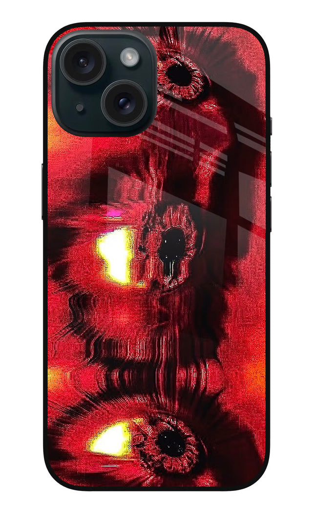 Fire Eye iPhone 15 Plus Glass Case
