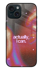 Pink Aura iPhone 15 Plus Glass Case