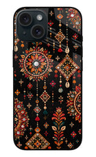 Boho Noir iPhone 15 Plus Glass Case
