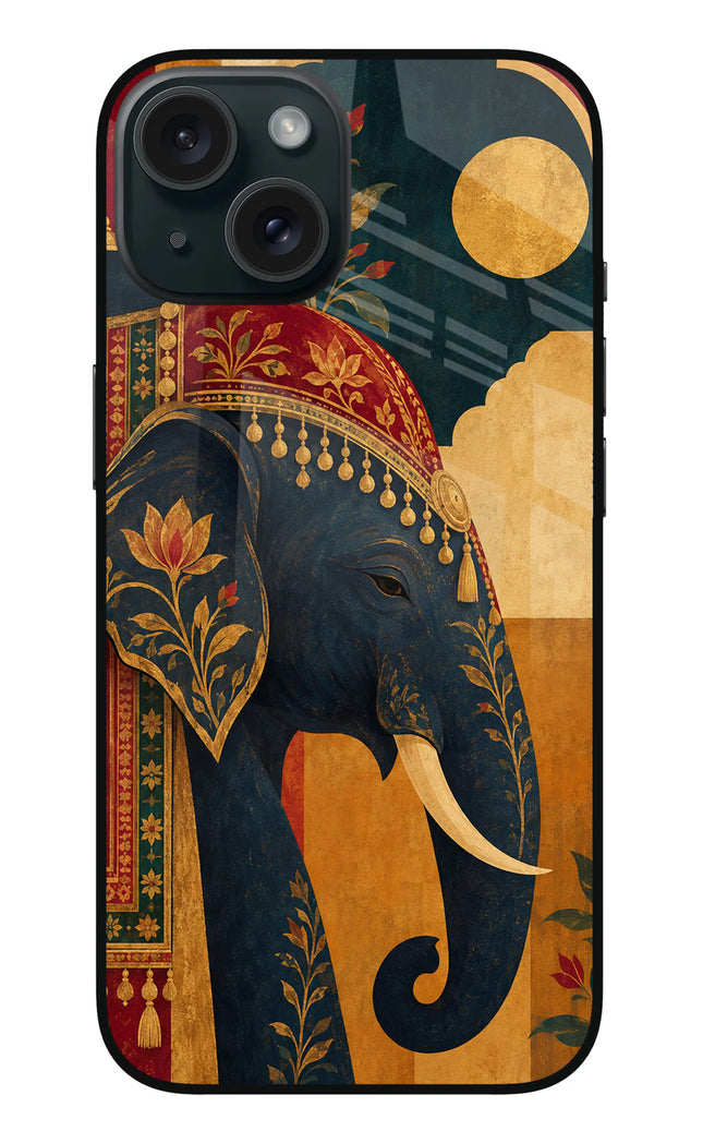 Royal Elephant iPhone 15 Plus Glass Case