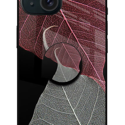 Leaf Pattern iPhone 15 Plus Pop Case by Casekaro