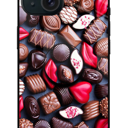 Chocolates iPhone 15 Plus Glass Case