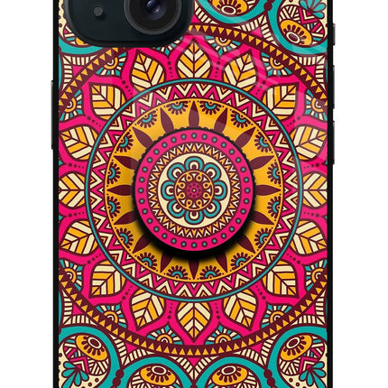 Mandala iPhone 15 Plus Glass Case