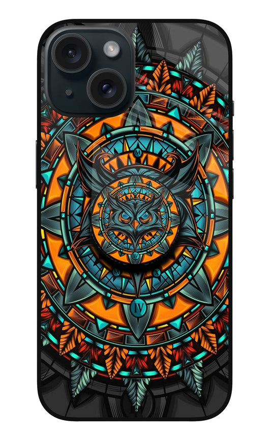 Angry Owl iPhone 15 Plus Glass Case