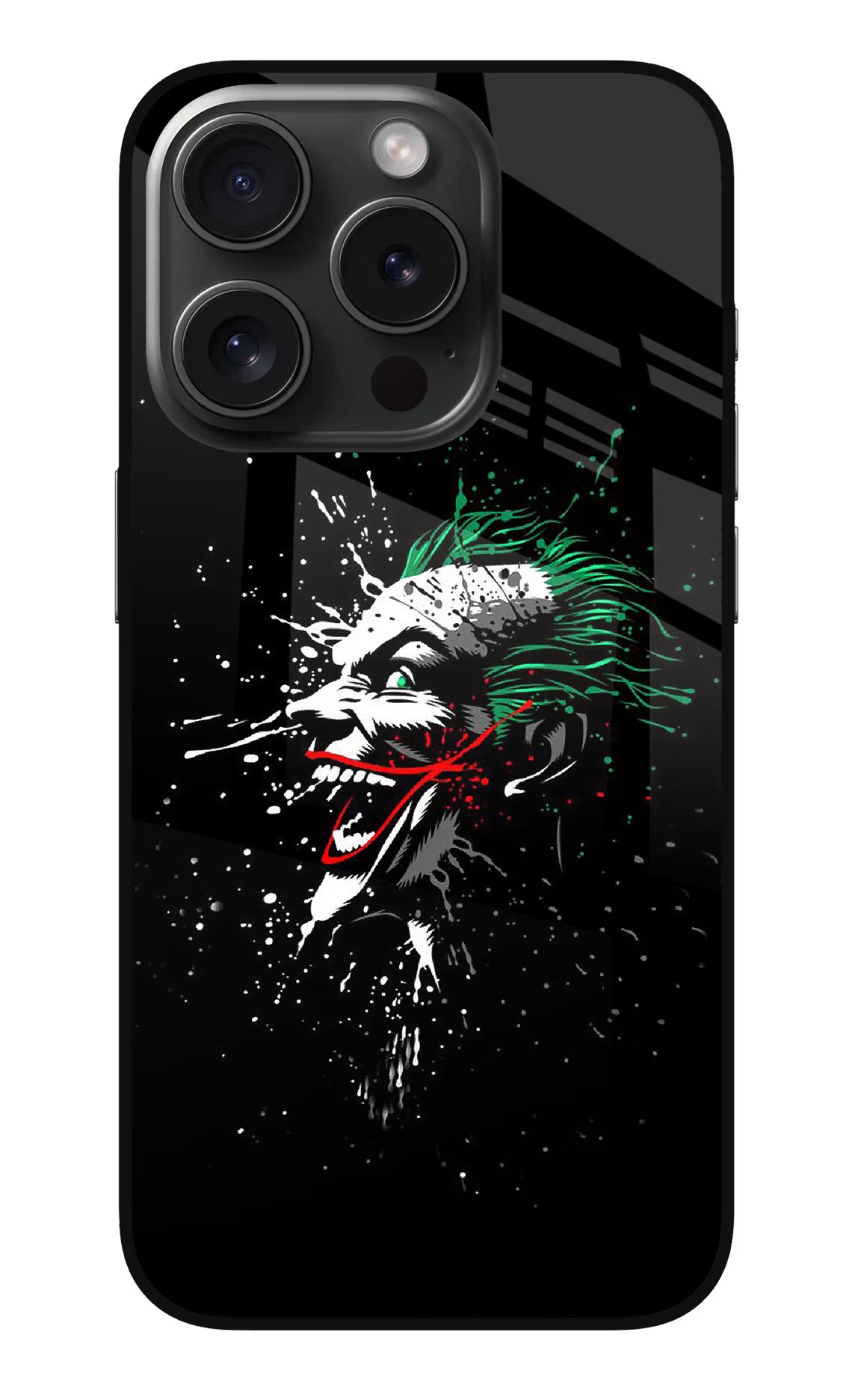 Joker iPhone 15 Pro Glass Case Back Cover by Casekaro