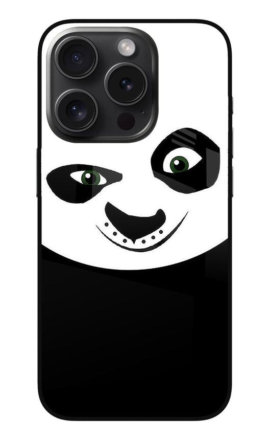 Panda iPhone 15 Pro Glass Case