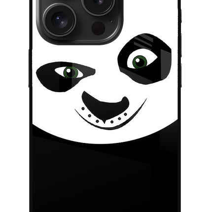 Panda iPhone 15 Pro Glass Case Back Cover by Casekaro