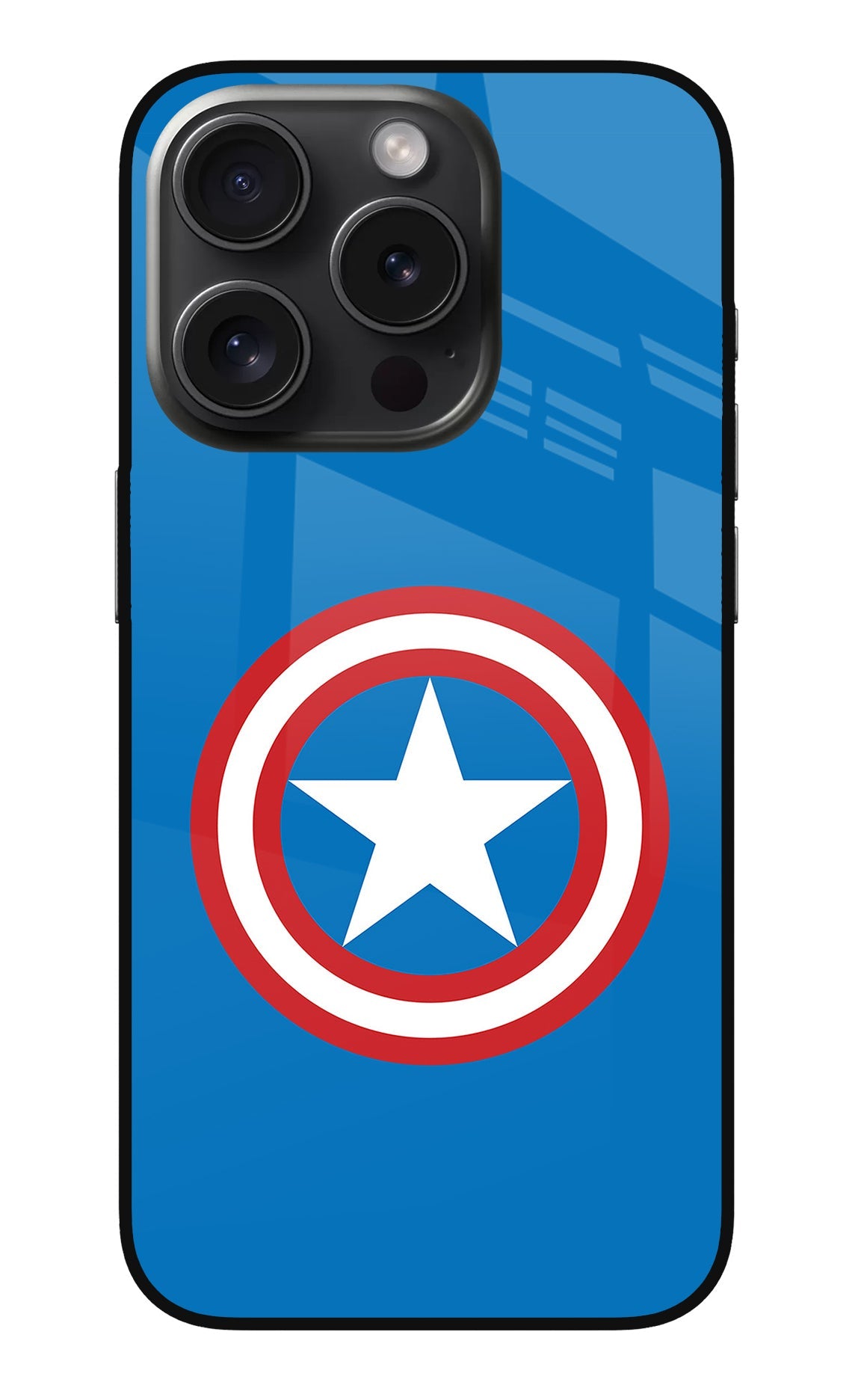 Captain America Logo iPhone 15 Pro Back Cover