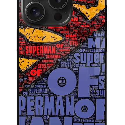 Superman iPhone 15 Pro Glass Case