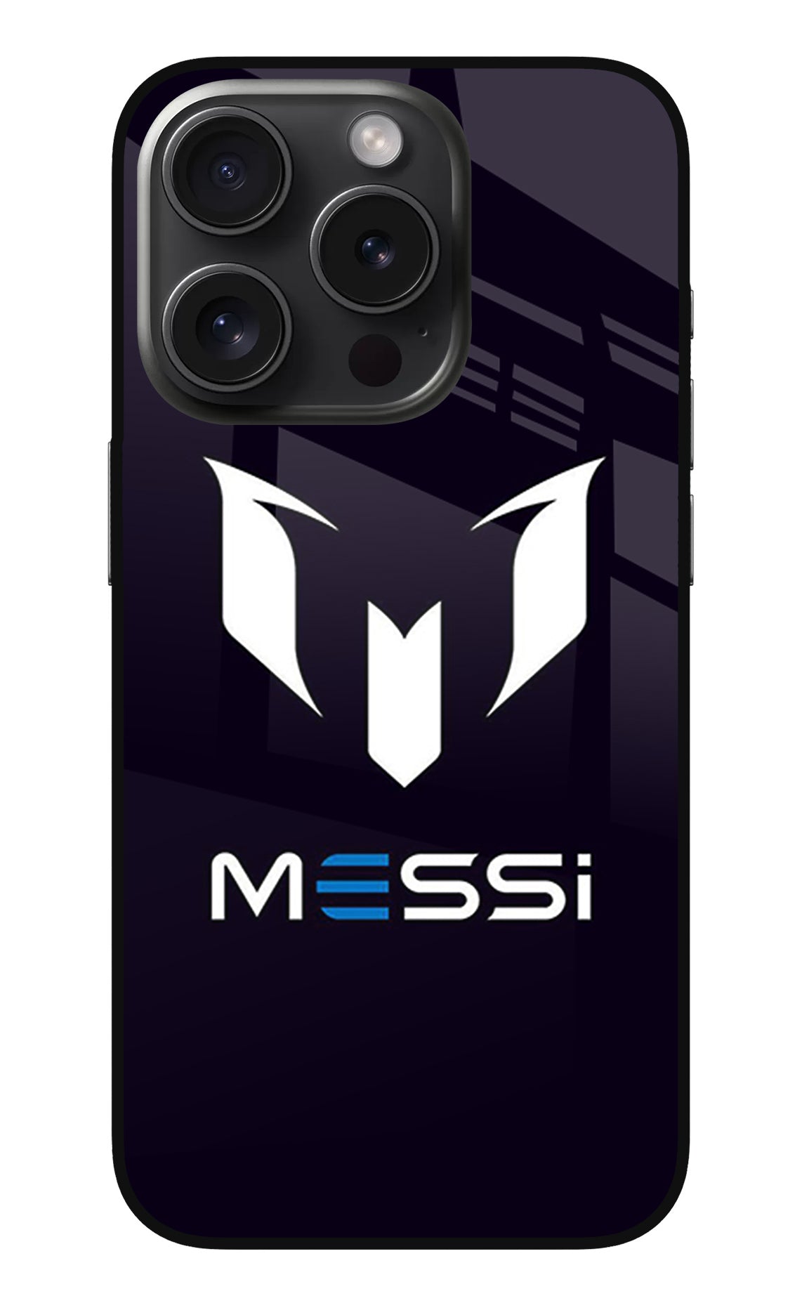 Messi Logo iPhone 15 Pro Glass Case