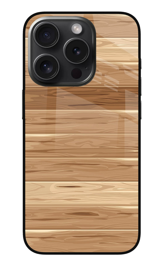 Wooden Vector iPhone 15 Pro Glass Case