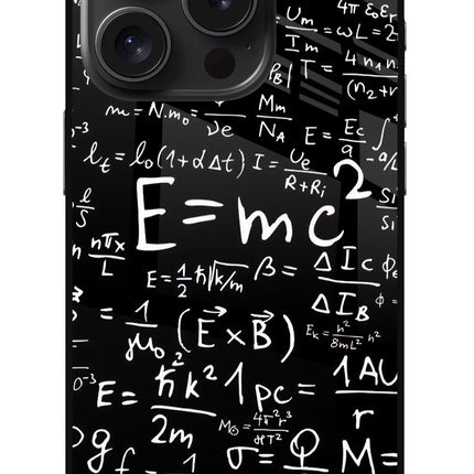 Physics Formula iPhone 15 Pro Glass Case Back Cover by Casekaro
