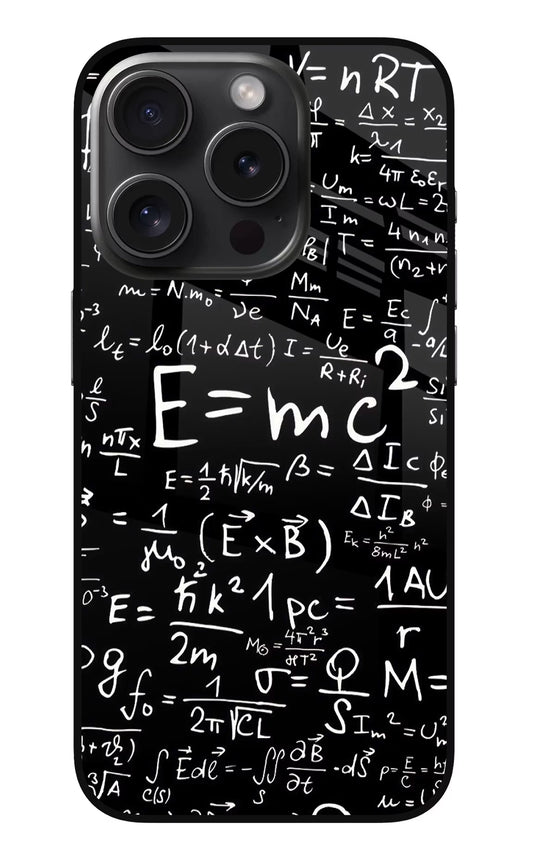 Physics Formula iPhone 15 Pro Glass Case