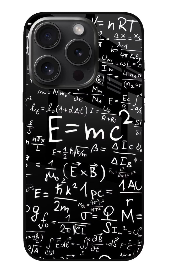 Physics Formula iPhone 15 Pro Glass Case