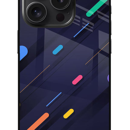 Abstract Design iPhone 15 Pro Glass Case