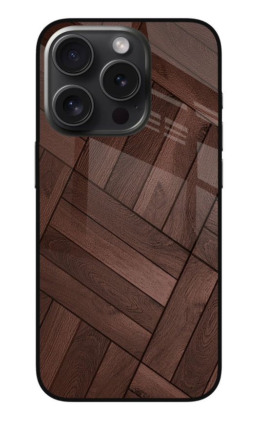 Wooden Texture Design iPhone 15 Pro Glass Case