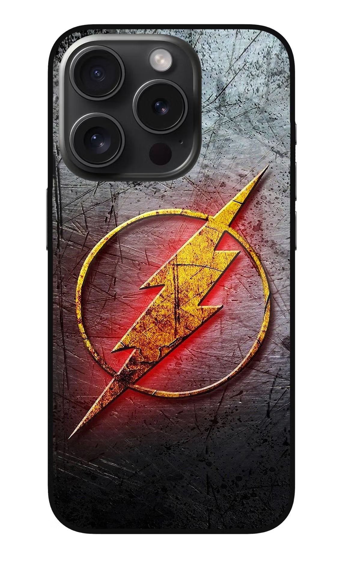 Flash iPhone 15 Pro Glass Case Back Cover by Casekaro