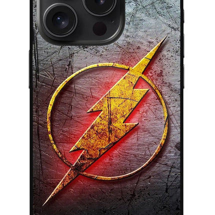 Flash iPhone 15 Pro Glass Case Back Cover by Casekaro