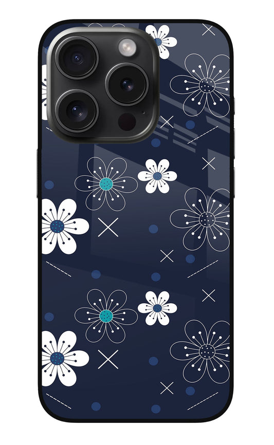 Flowers iPhone 15 Pro Glass Case