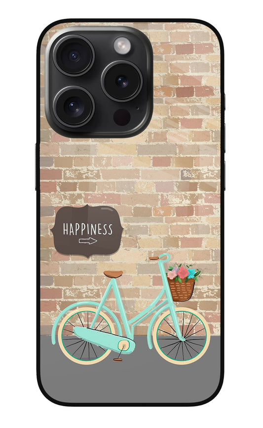 Happiness Artwork iPhone 15 Pro Glass Case