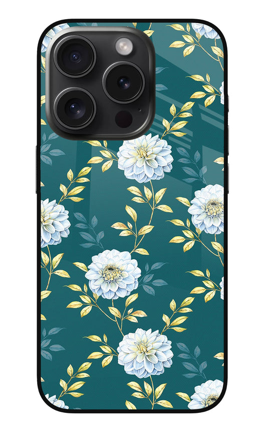 Flowers iPhone 15 Pro Glass Case