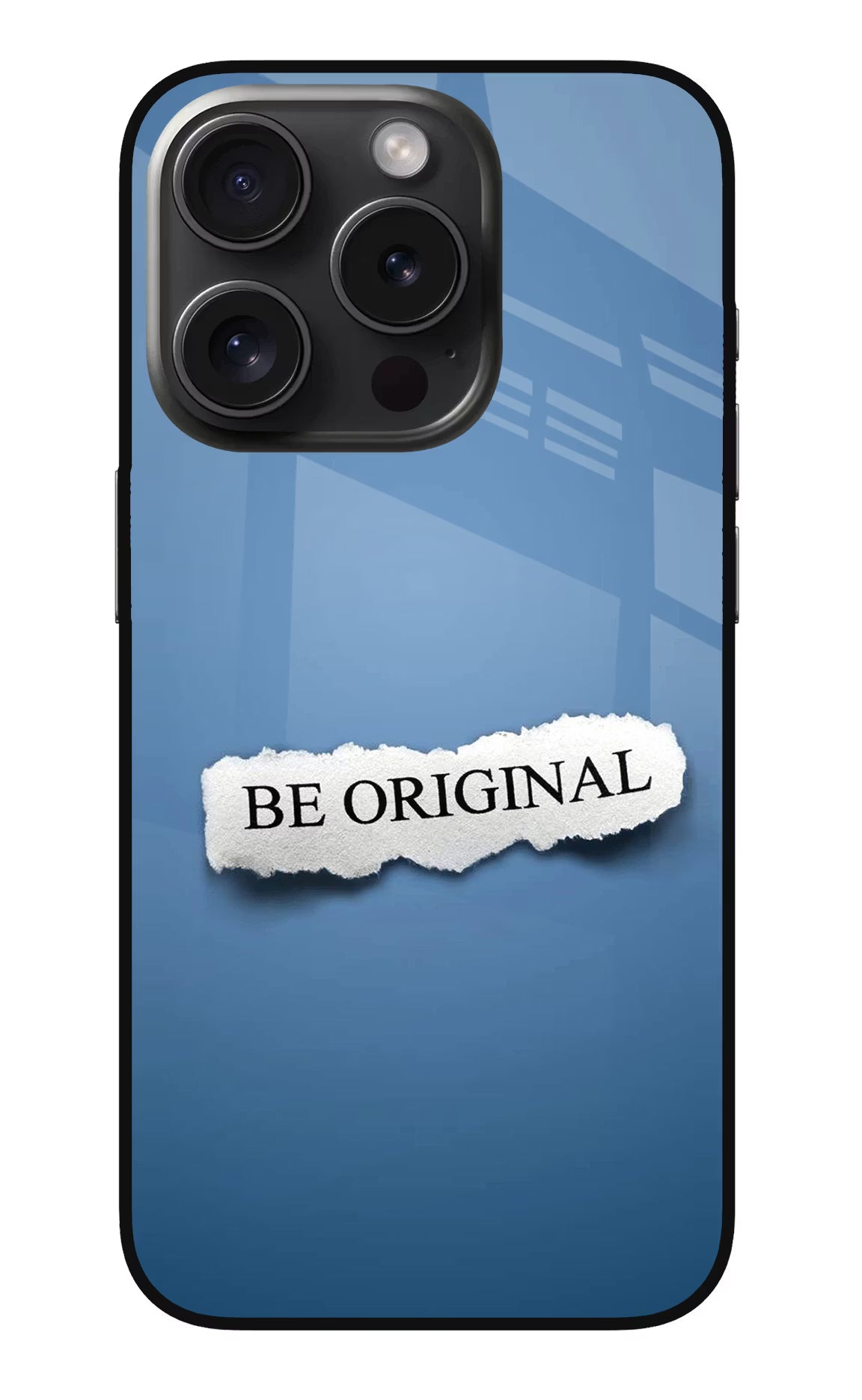 Be Original iPhone 15 Pro Glass Case Back Cover by Casekaro