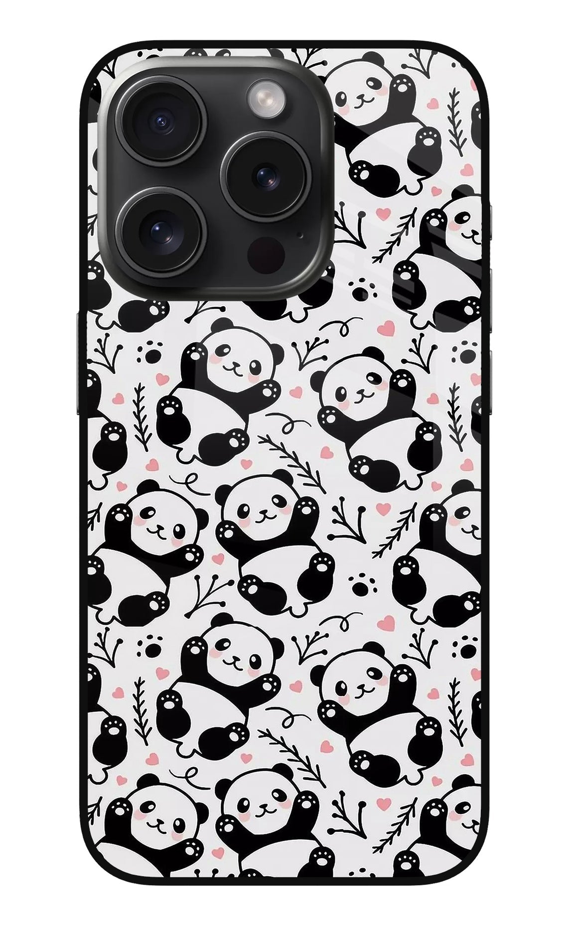 Cute Panda iPhone 15 Pro Back Cover