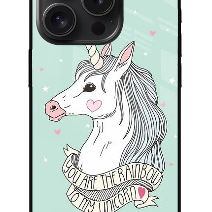 Unicorn Wallpaper iPhone 15 Pro Glass Case