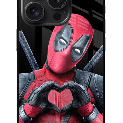 Deadpool iPhone 15 Pro Glass Case