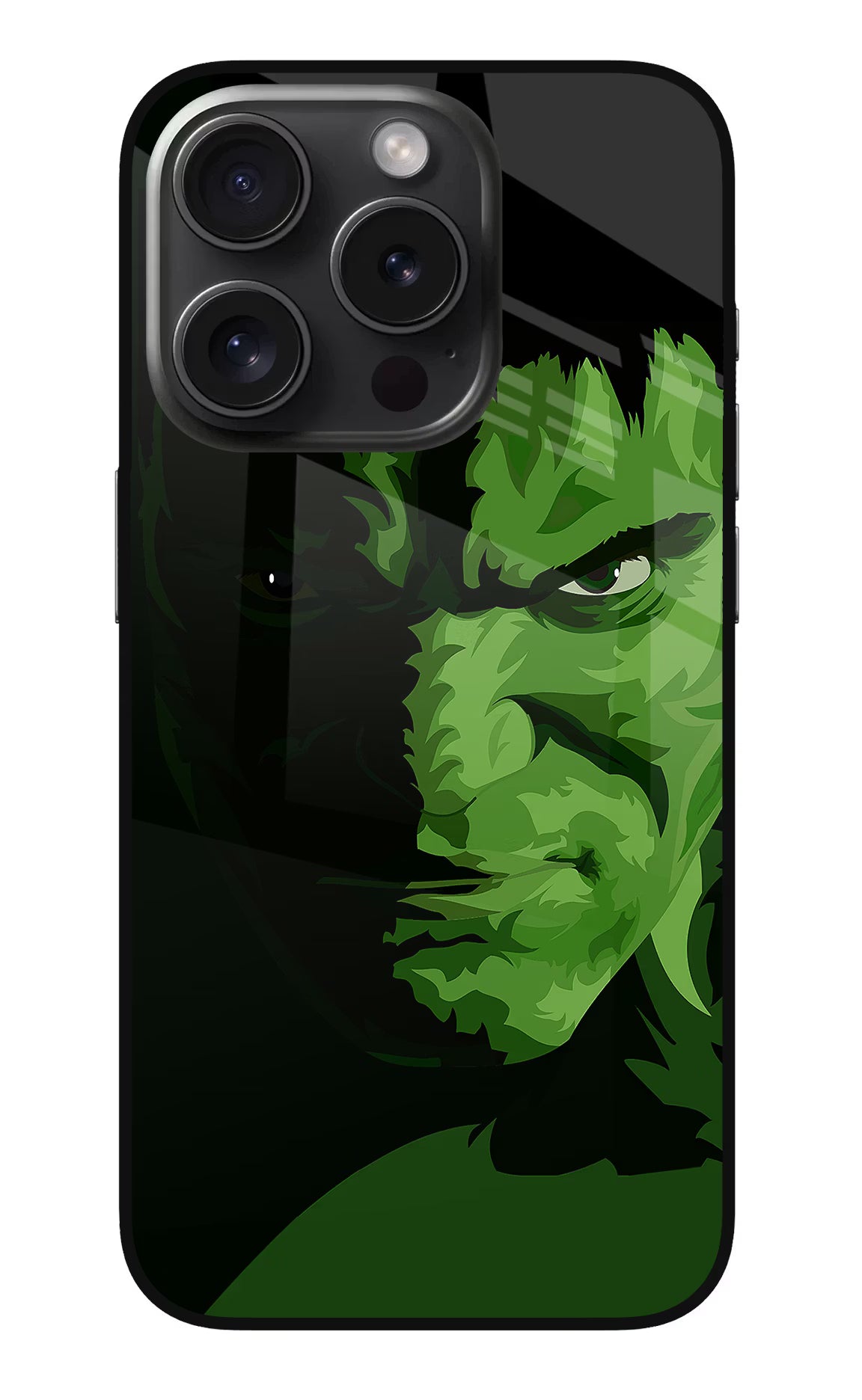 HULK iPhone 15 Pro Glass Case Back Cover by Casekaro