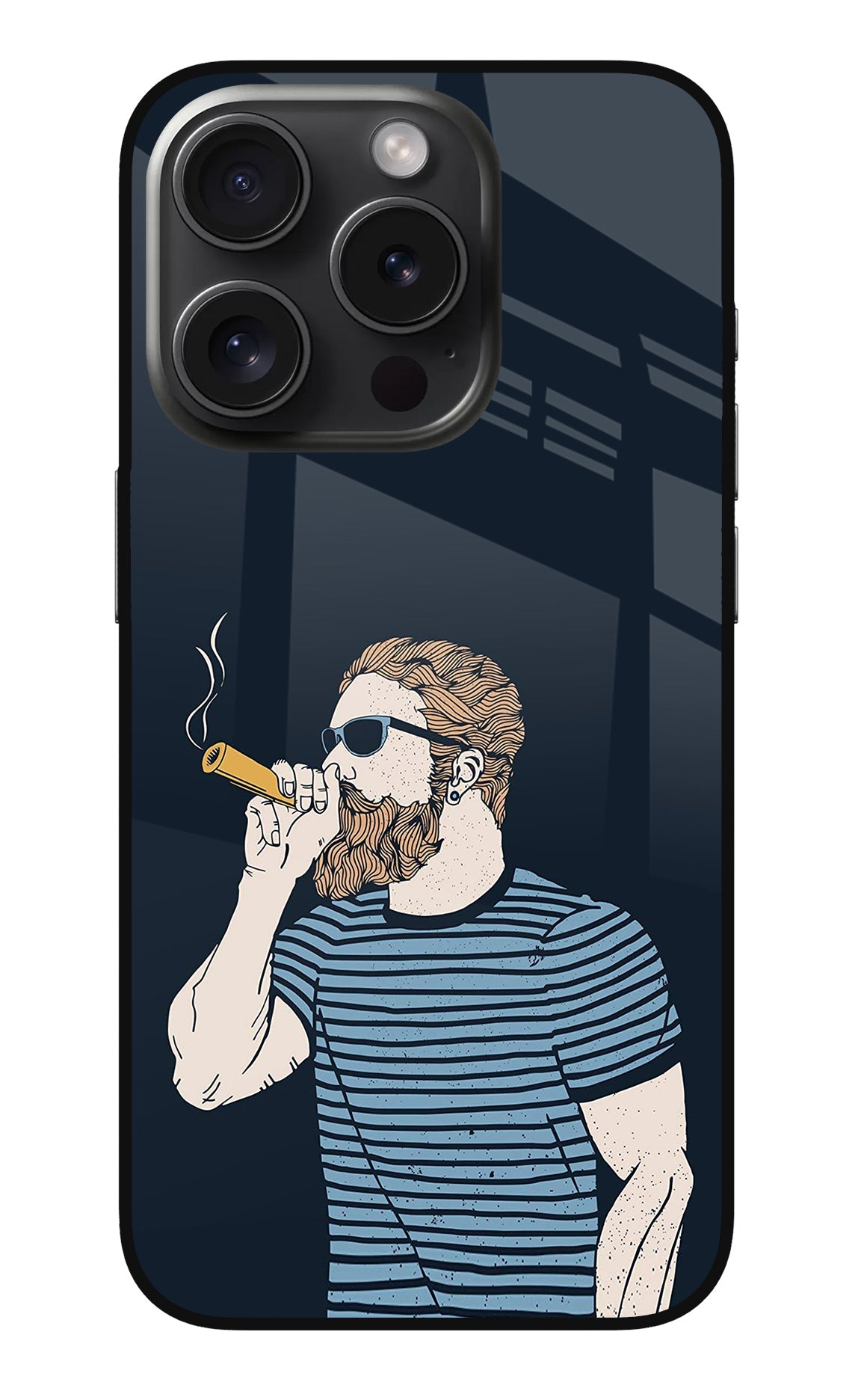 Smoking iPhone 15 Pro Glass Case