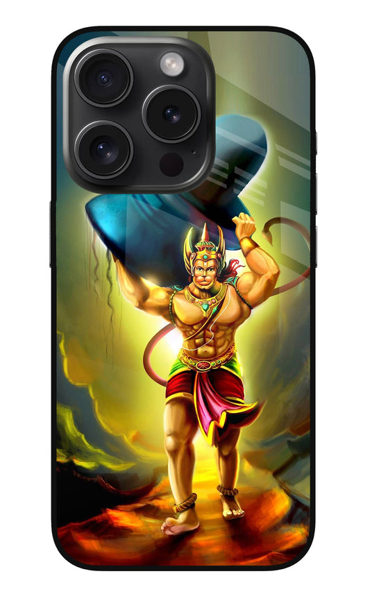 Lord Hanuman iPhone 15 Pro Glass Case