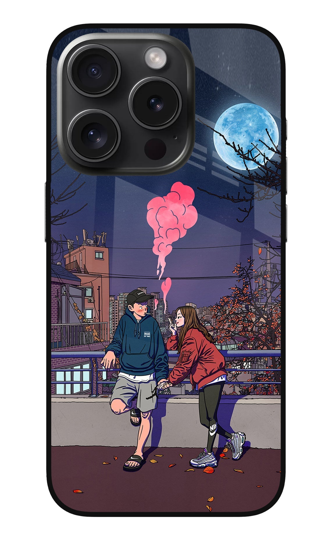 Chilling Couple iPhone 15 Pro Back Cover