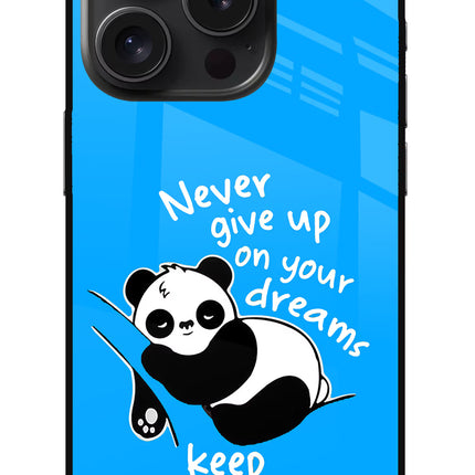 Keep Sleeping iPhone 15 Pro Glass Case