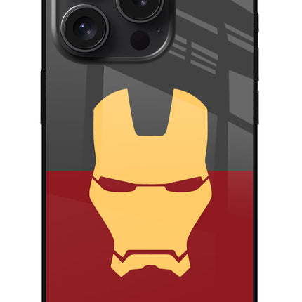 Ironman iPhone 15 Pro Glass Case Back Cover by Casekaro