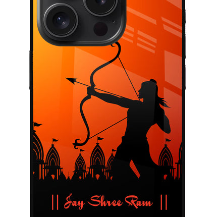 Lord Ram - 4 iPhone 15 Pro Glass Case Back Cover by Casekaro