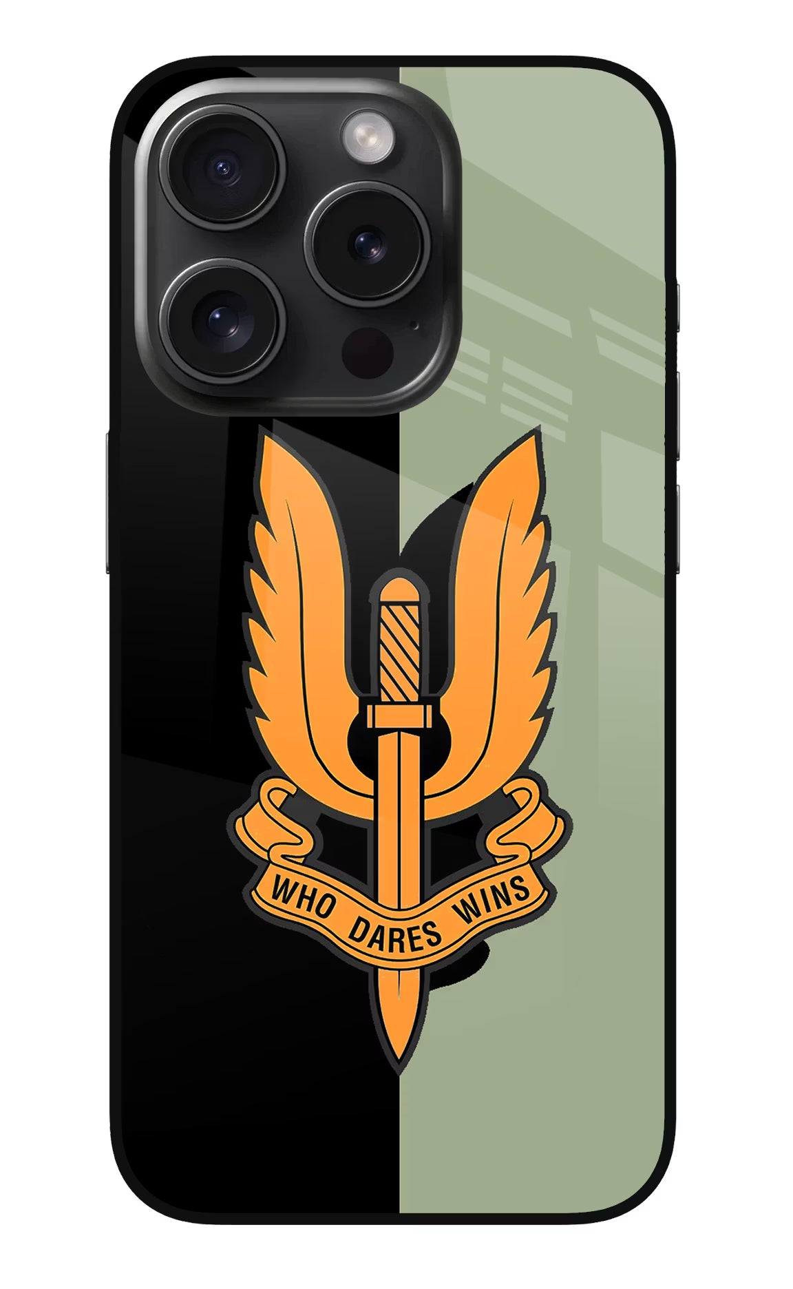 Balidan Logo iPhone 15 Pro Glass Case Back Cover by Casekaro